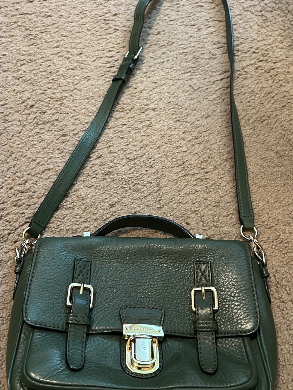 kate spade Green Leather Crossbody purse